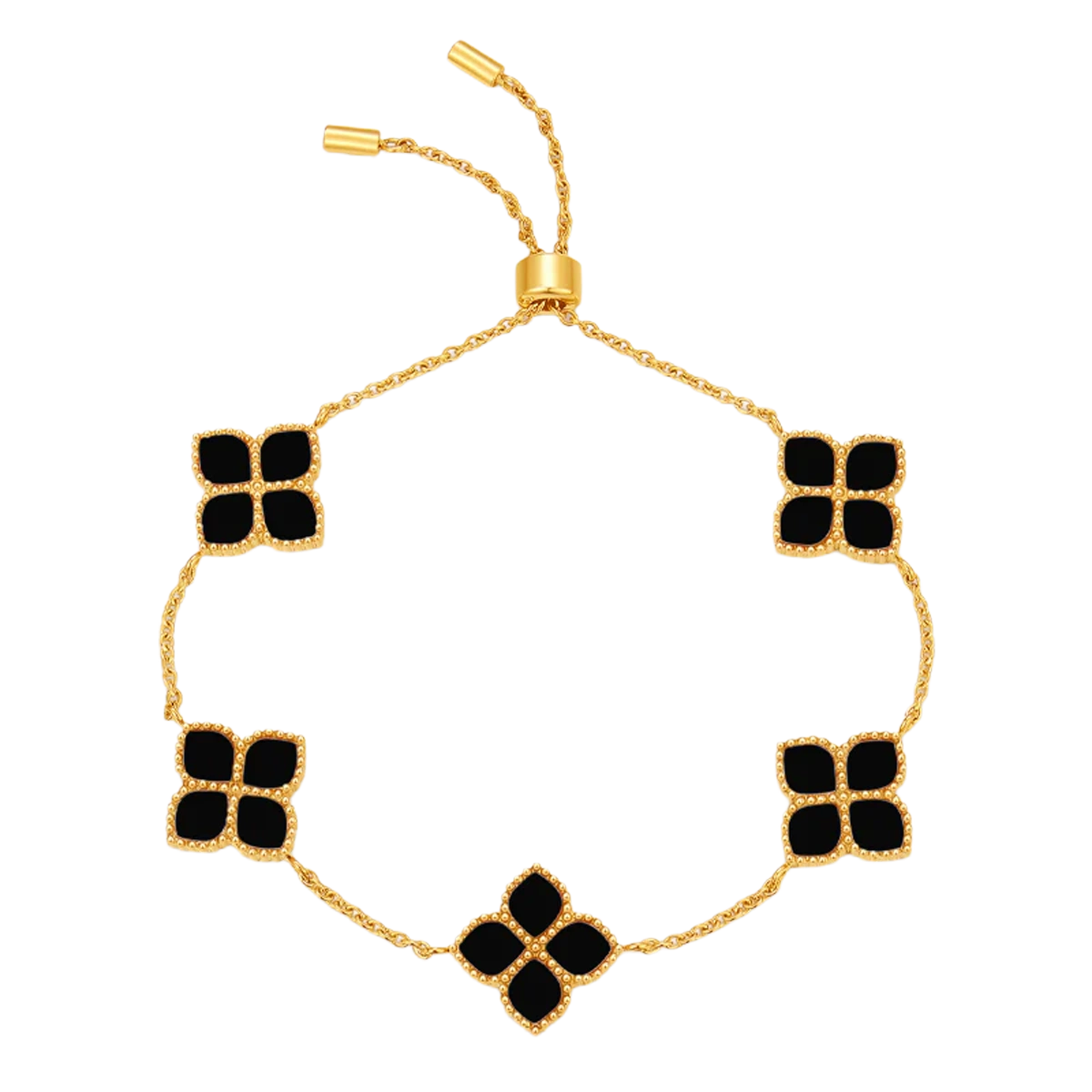 جوري / طقم الحجر الأسود باللون الذهبي