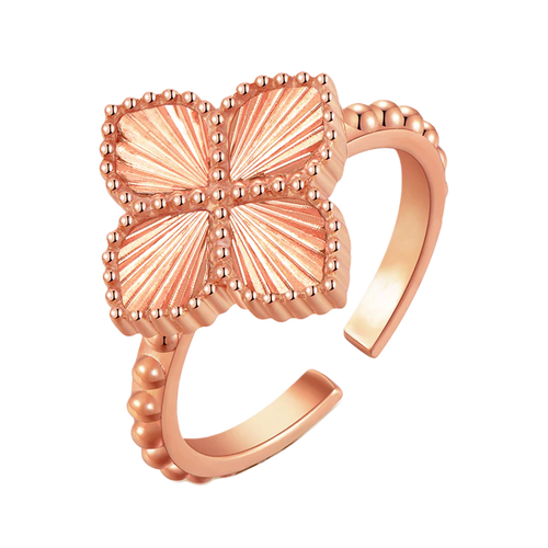 جوري / خاتم إشراقة الجوري بلون الروز قولد