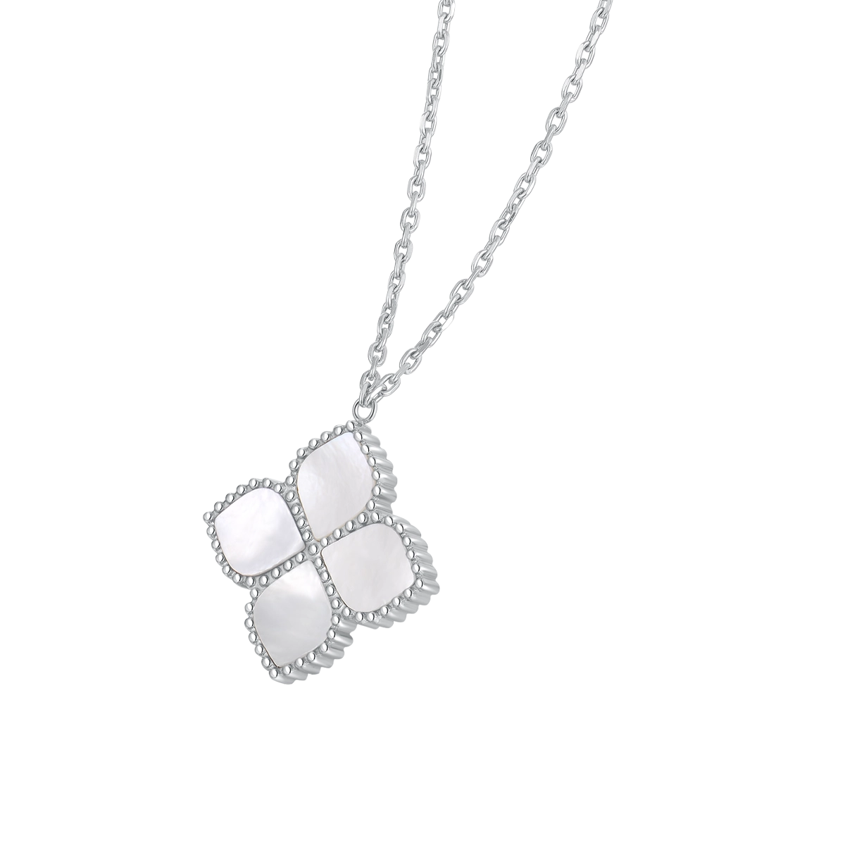 جوري / عُقد اللؤلؤ باللون الفضي