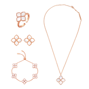 جوري / طقم اللؤلؤ بلون الروز قولد