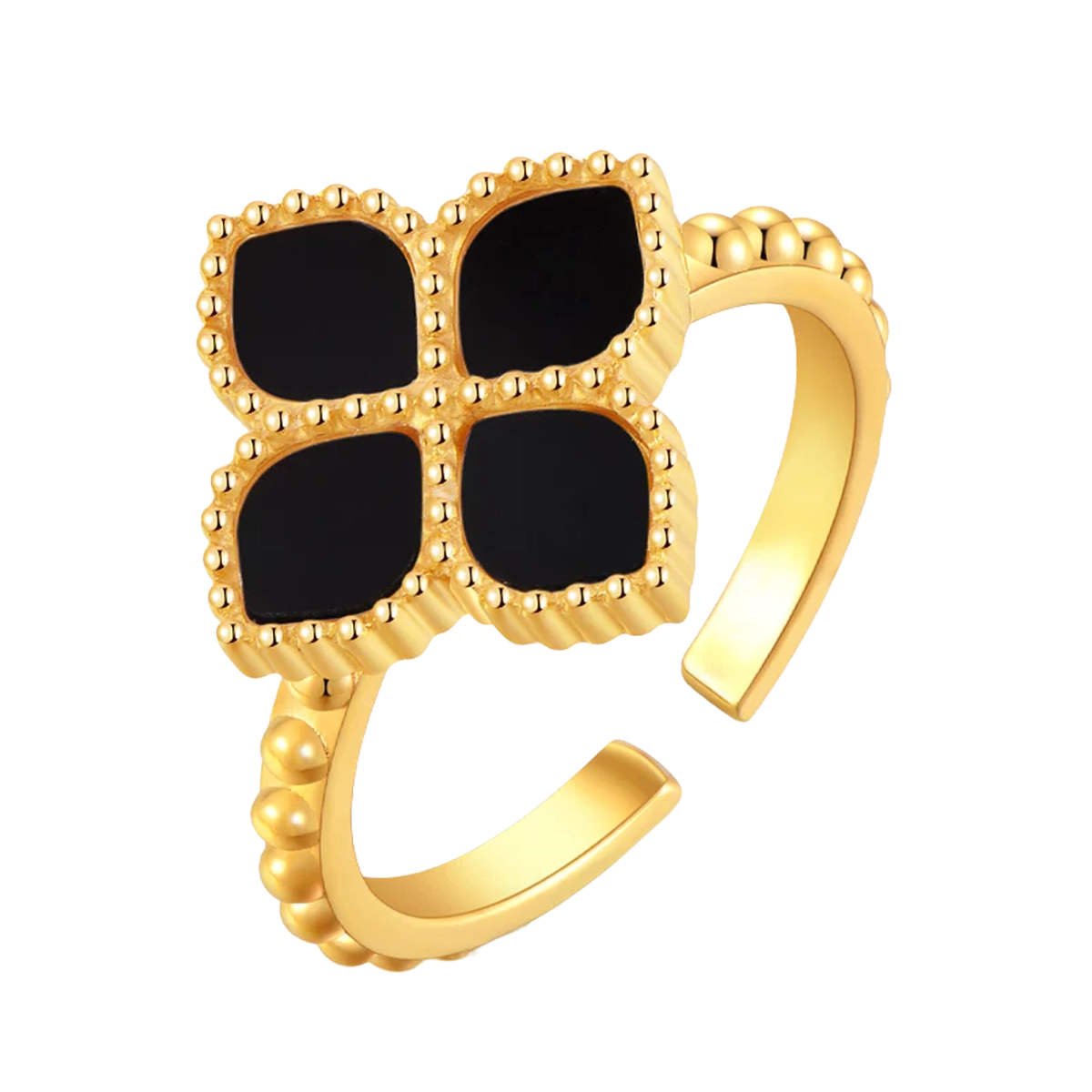 جوري / طقم الحجر الأسود باللون الذهبي