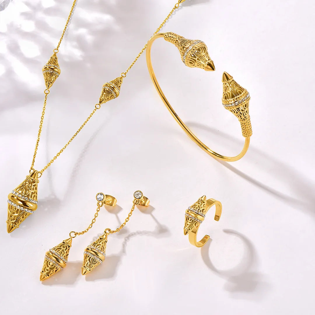 لانترن / طقم باللون الذهبي