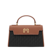 شنطة حصة / أسود مع تان