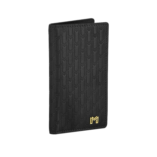 جلد ايطالي أسود / ذهبي