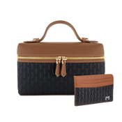 شنطة ميثاء / اسود و تان