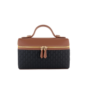 شنطة ميثاء / اسود و تان