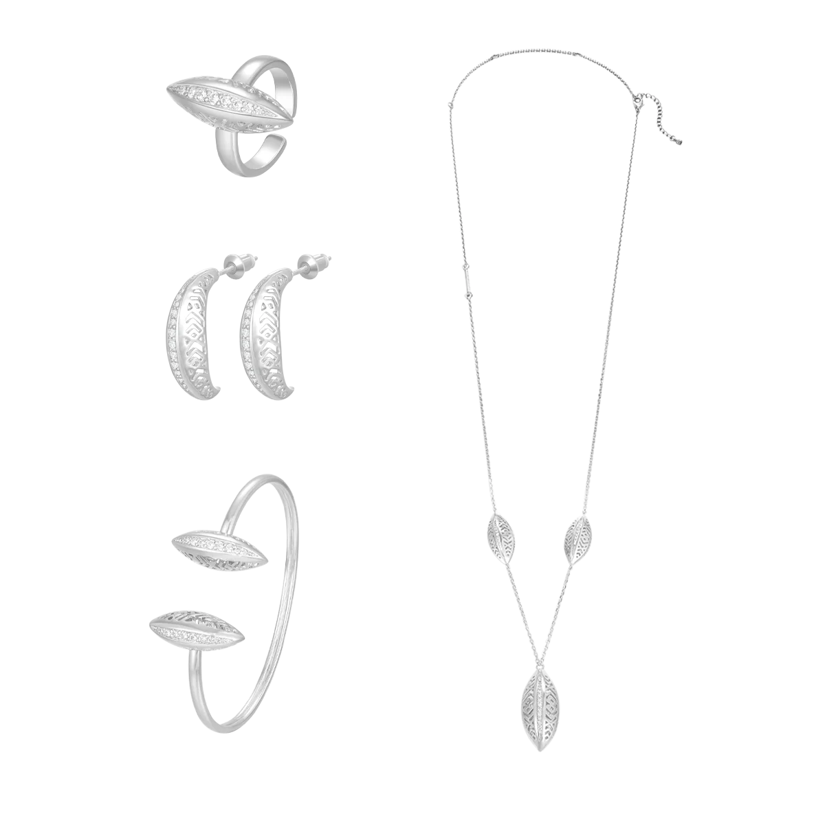 ليف / طقم باللون الفضي