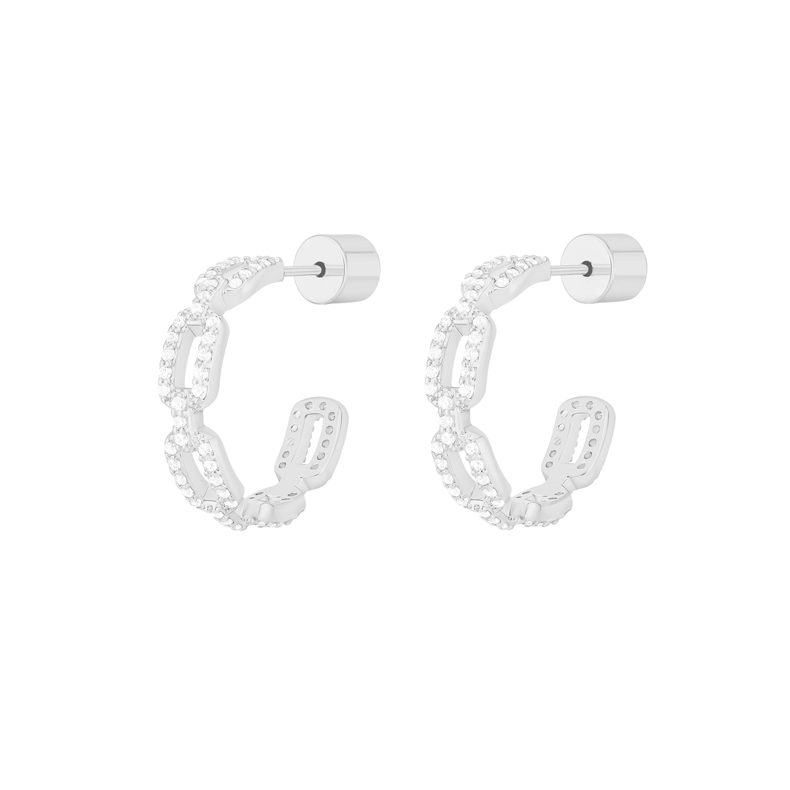 لينكس/ طقم باللون الفضي بالتصميم الكلاسيكي