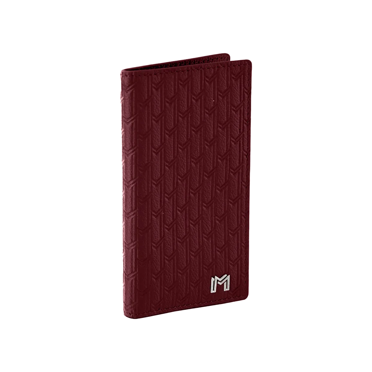 جلد الجمل بورغندي / فضي