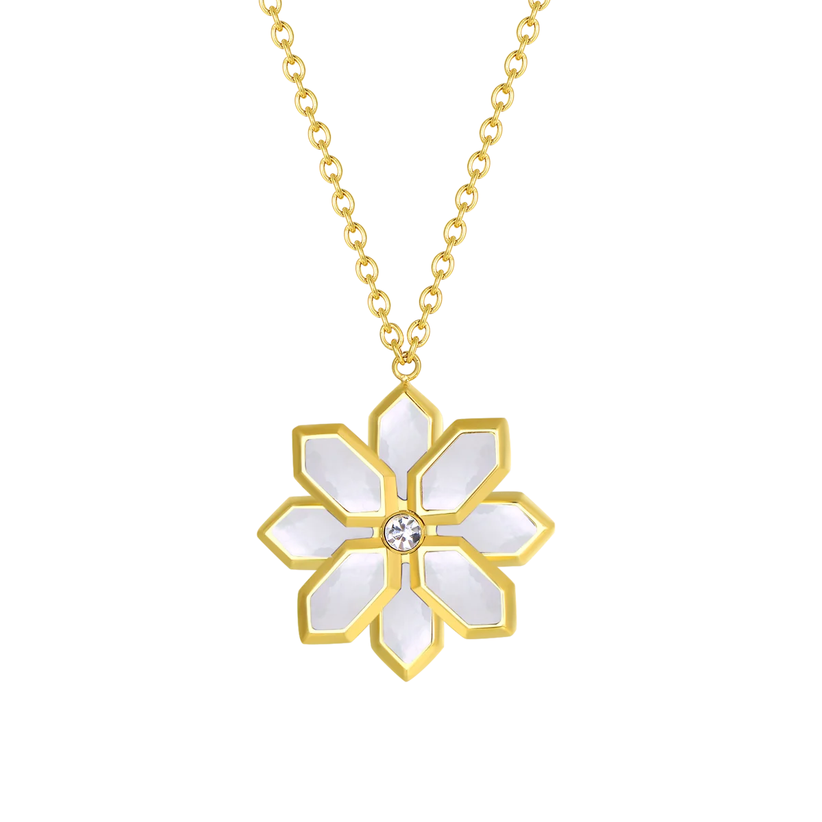 لوتس / طقم اللؤلؤ باللون الذهبي