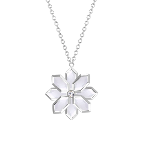 لوتس / عُقد اللؤلؤ باللون الفضي 