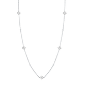 ميني جوري / عُقد اللؤلؤ باللون الفضي