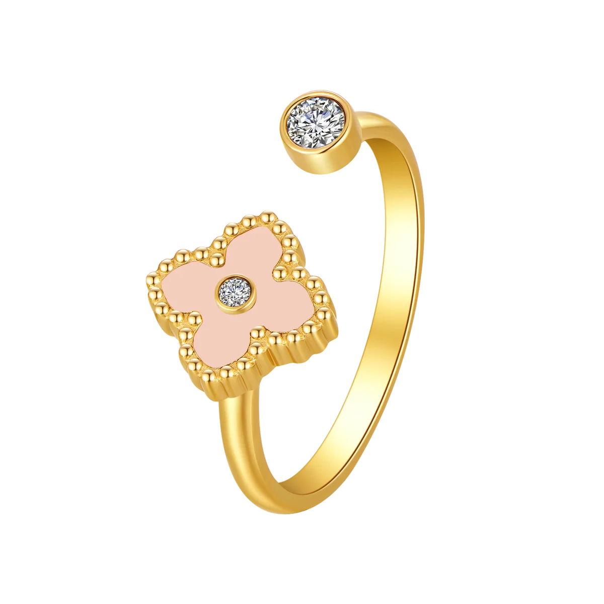 ميني جوري / طقم وردي فاتح و ذهبي