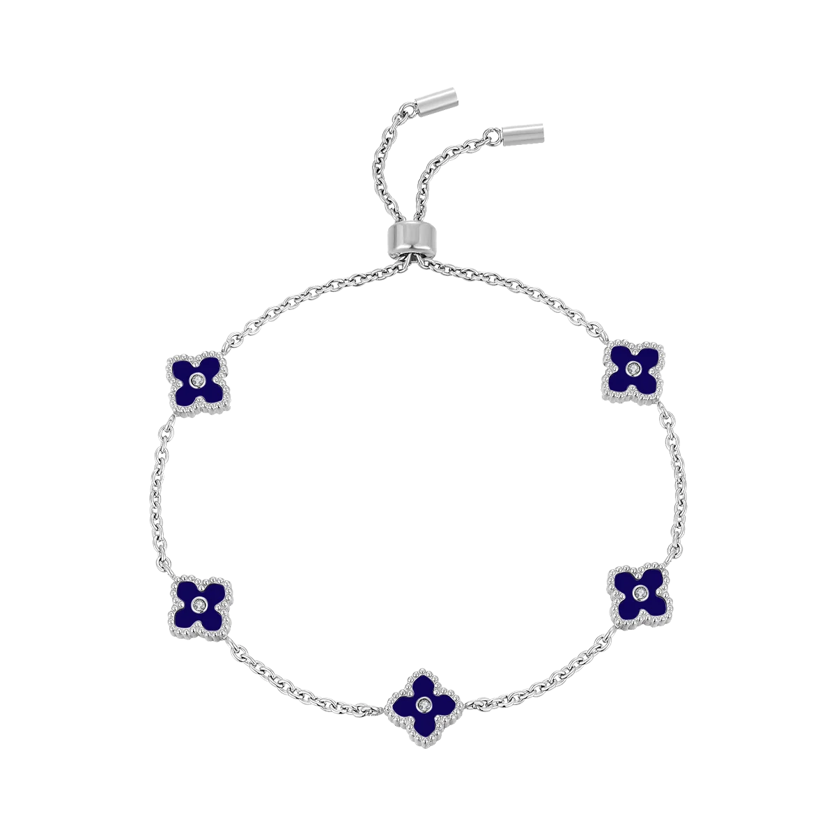 ميني جوري / طقم  أزرق و فضي