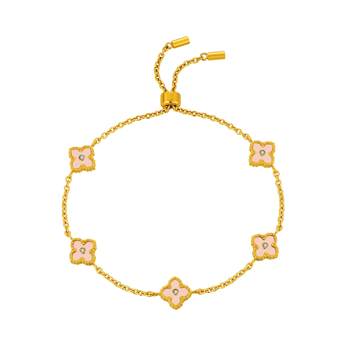 ميني جوري / طقم وردي فاتح و ذهبي