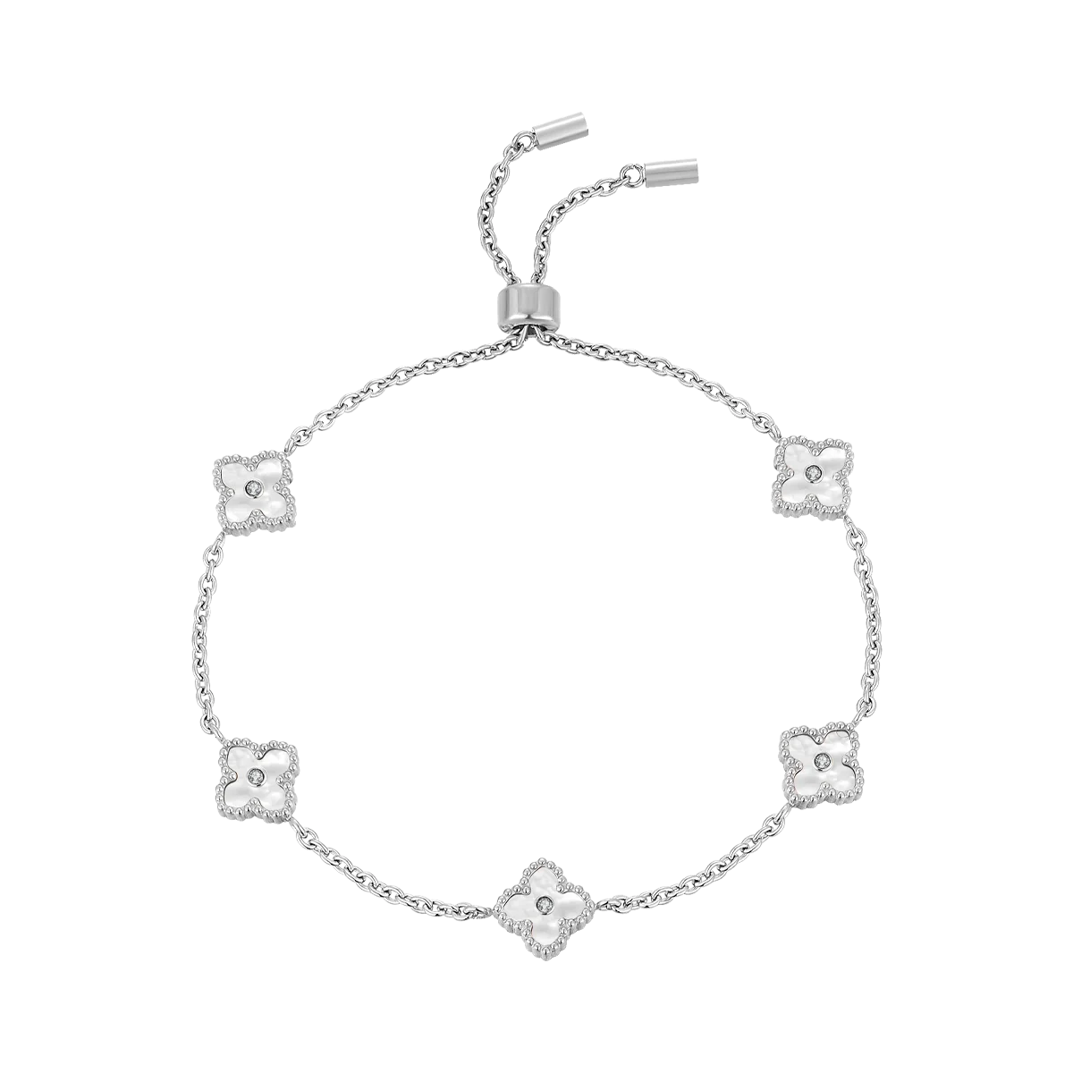 ميني جوري / إسورة اللؤلؤ باللون الفضي