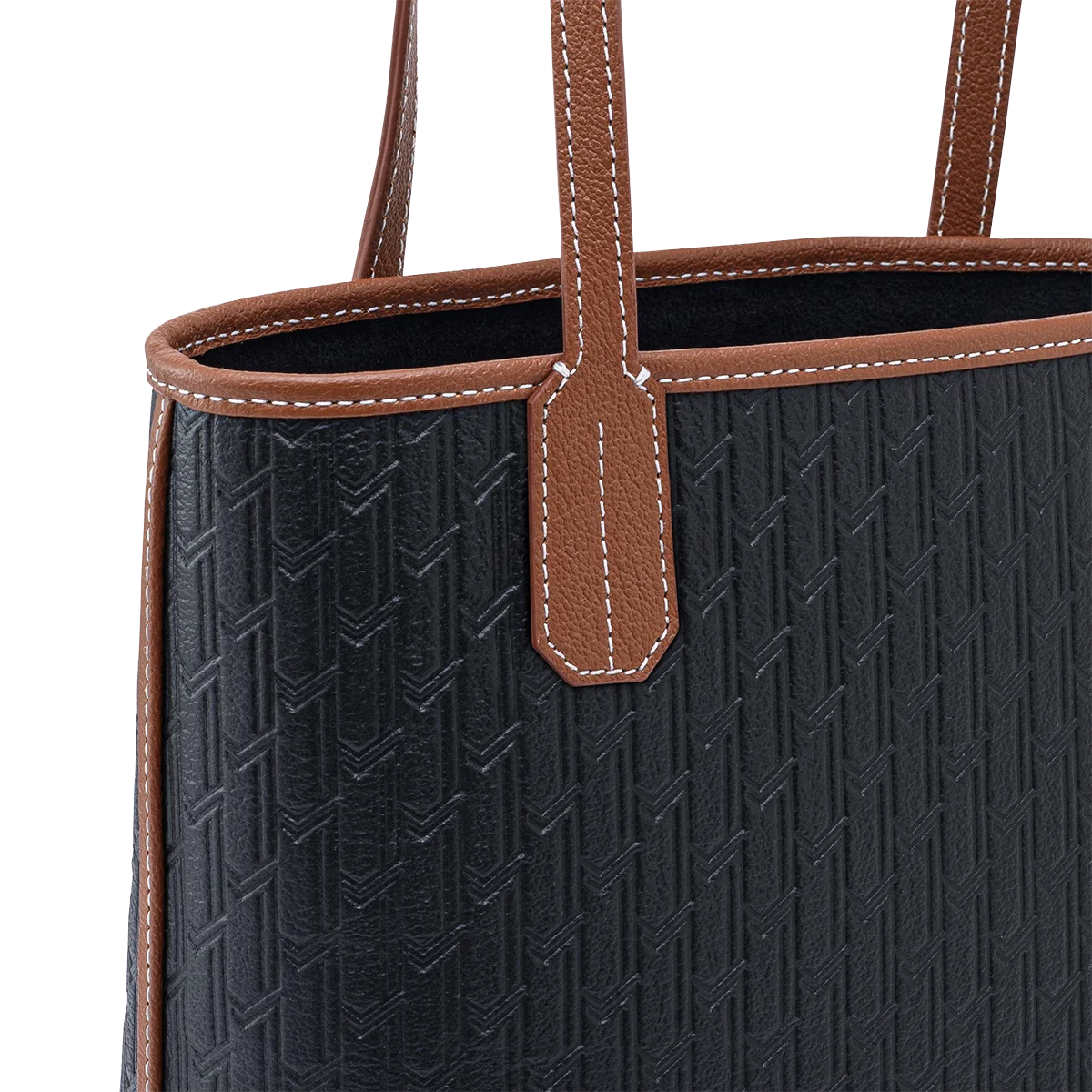 شنطة ميني توت / اسود مع تان