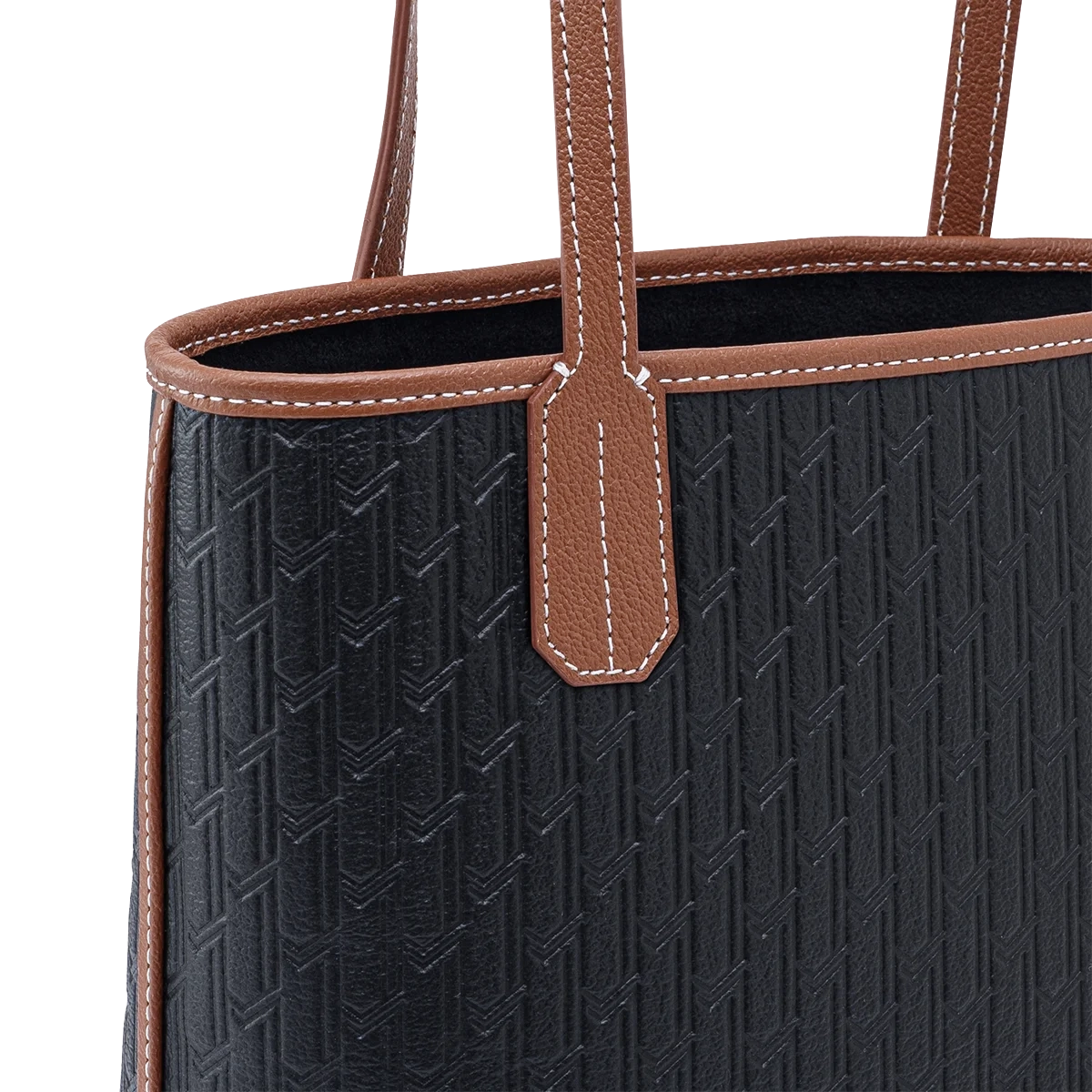 شنطة ميني توت / اسود مع تان