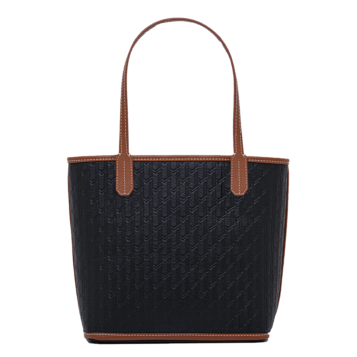 شنطة ميني توت / اسود مع تان