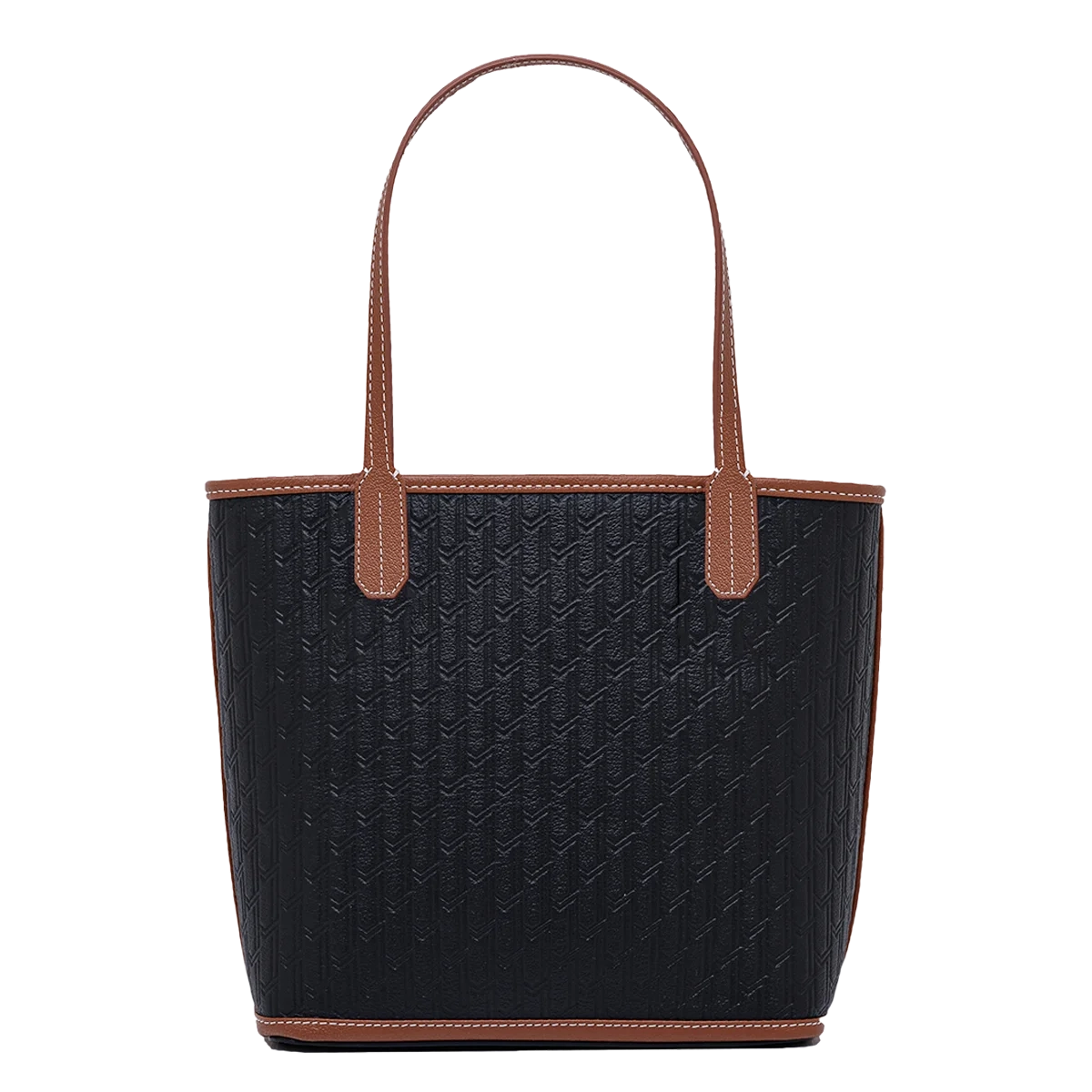 شنطة ميني توت / اسود مع تان