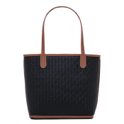 شنطة ميني توت / اسود مع تان