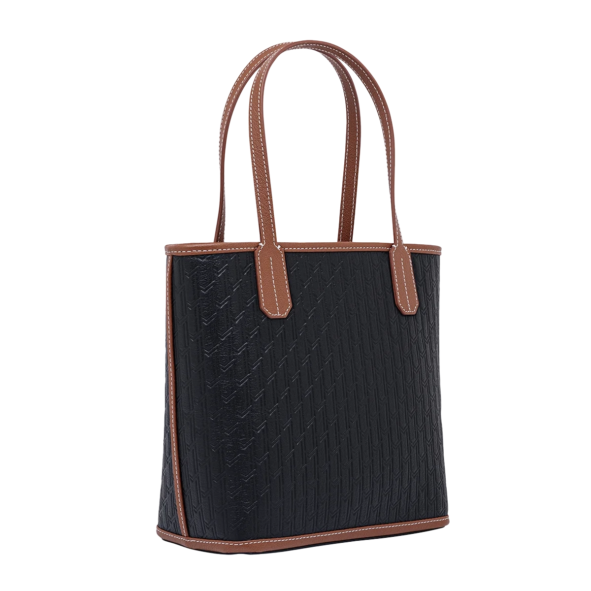 شنطة ميني توت / اسود مع تان