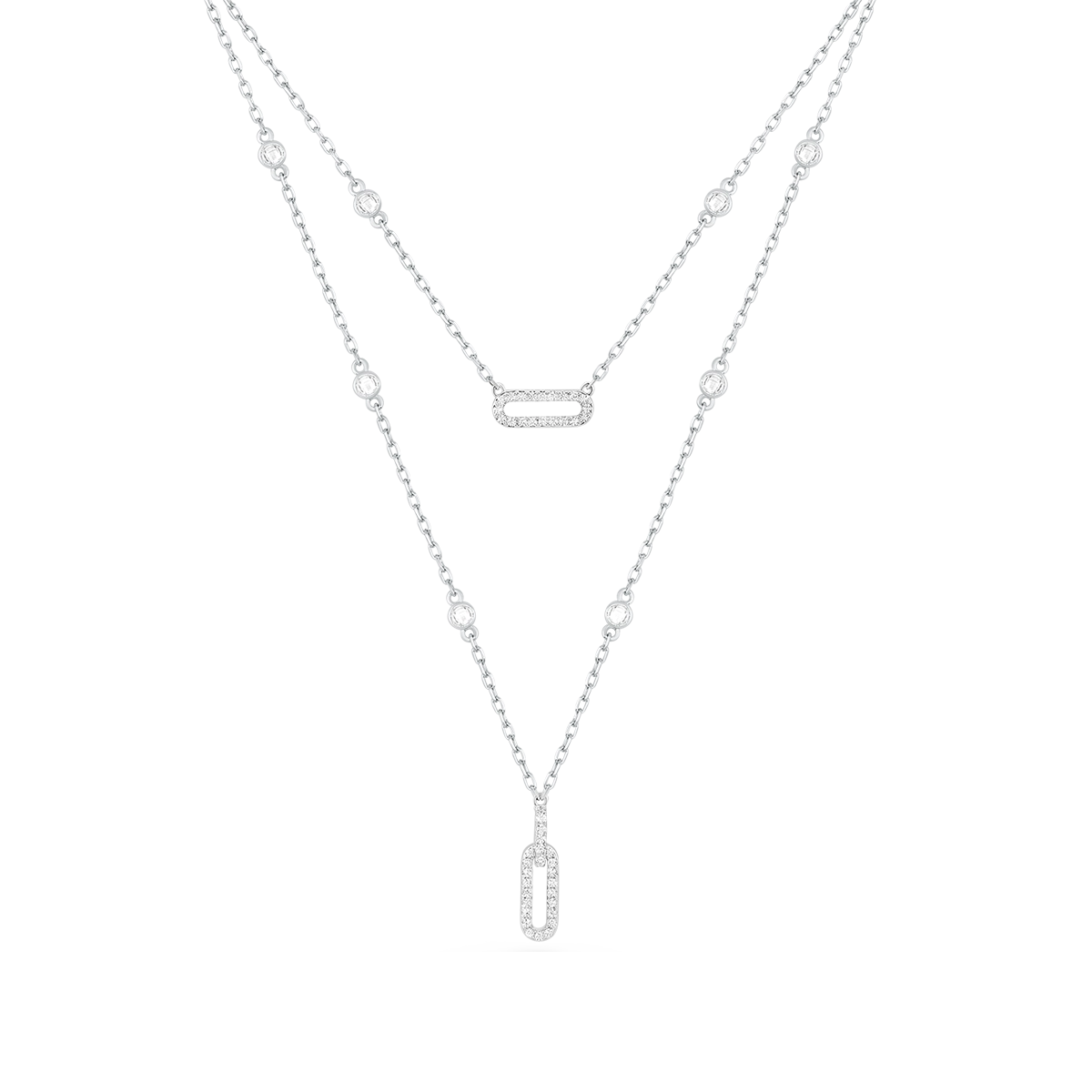 لينكس/ طقم باللون الفضي بالتصميم الأيقوني