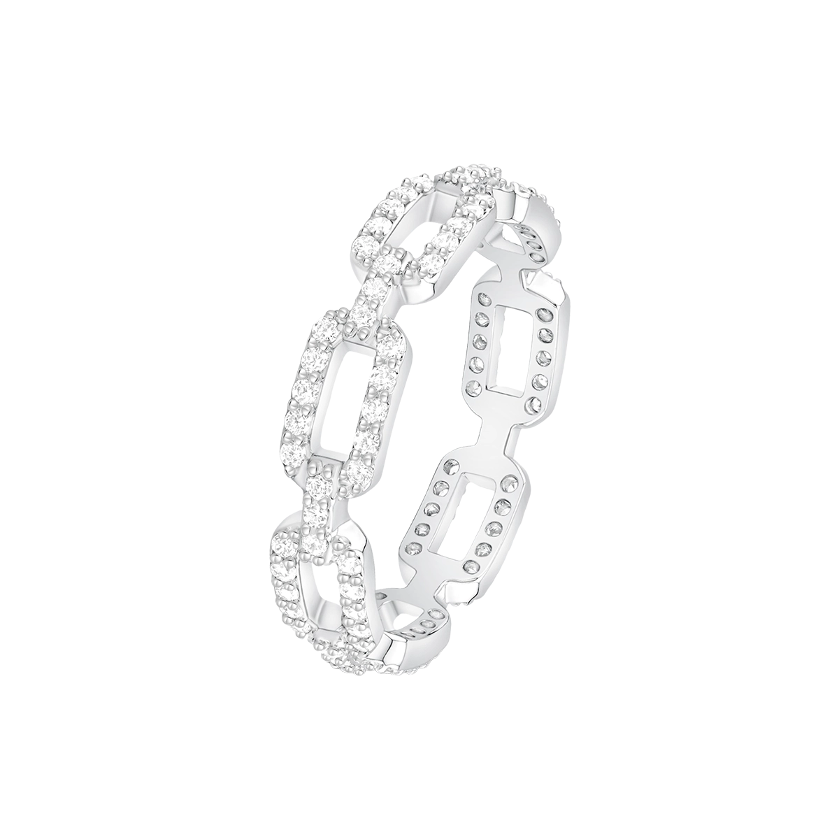 لينكس/ طقم باللون الفضي بالتصميم الكلاسيكي