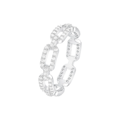 لينكس/ خاتم باللون الفضي بتصميم متعدد