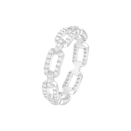 لينكس/ خاتم باللون الفضي بتصميم متعدد