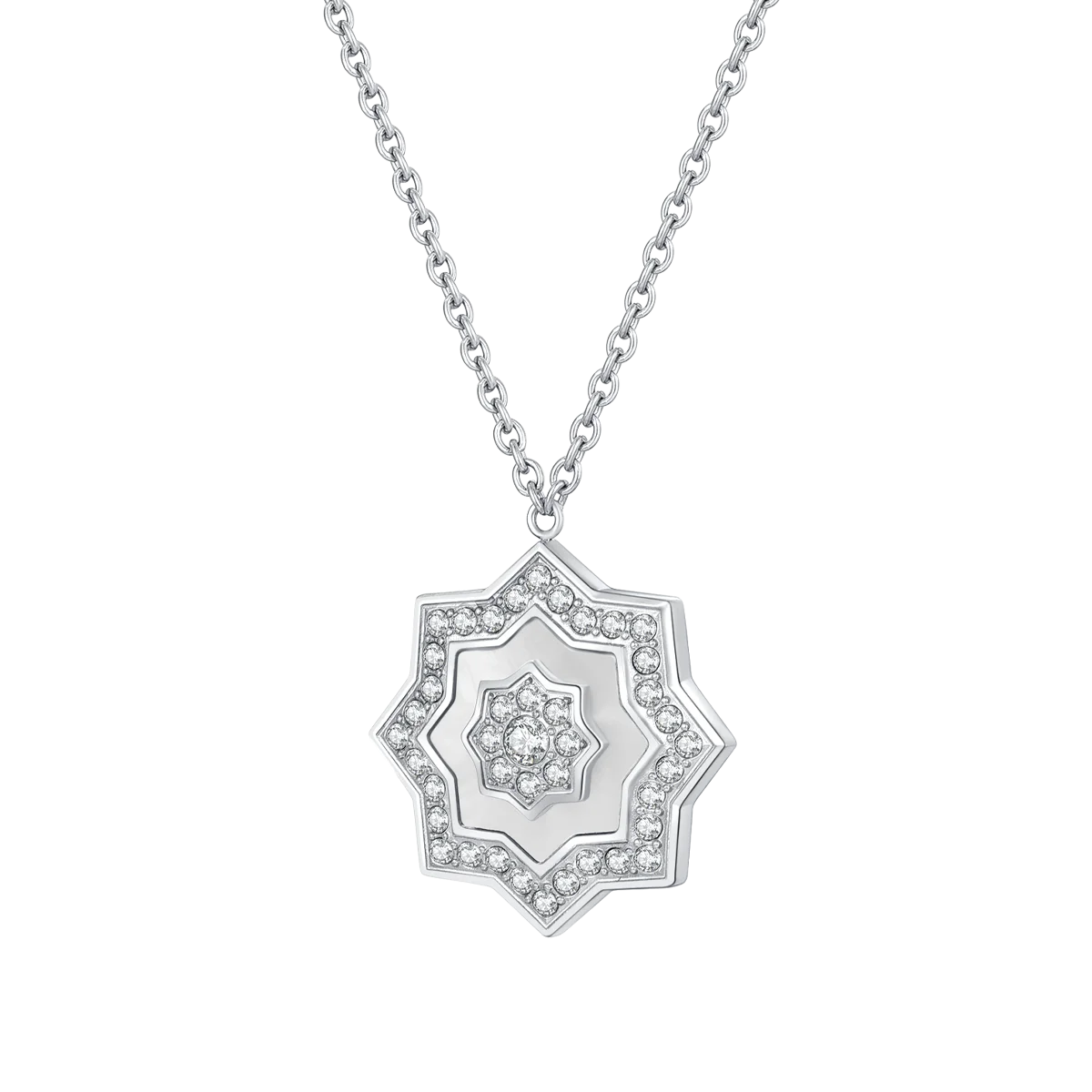 نجم / عُقد اللؤلؤ باللون الفضي