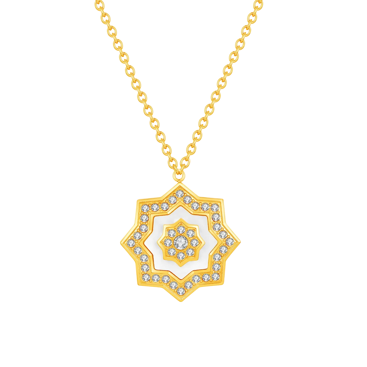 نجم / طقم اللؤلؤ باللون الذهبي