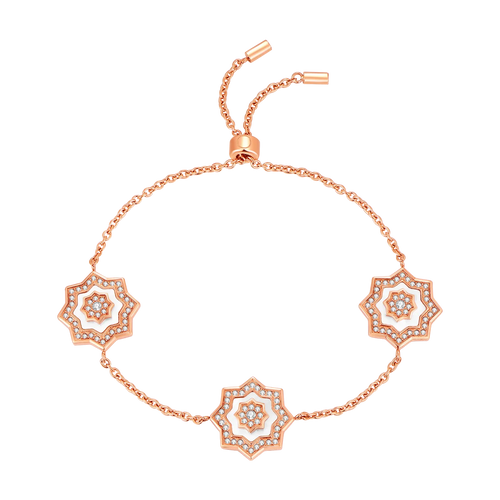 نجم / إسوارة اللؤلؤ باللون الروز قولد