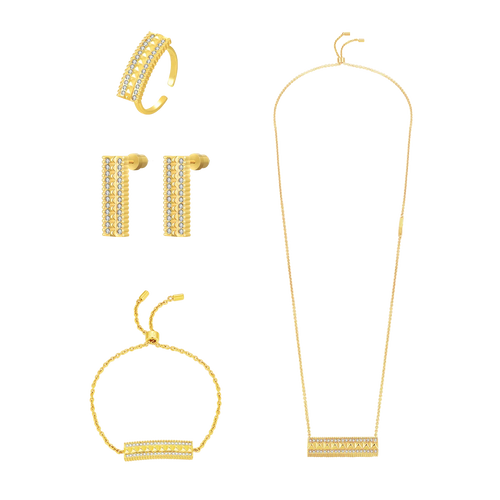 نورة / طقم باللون الذهبي