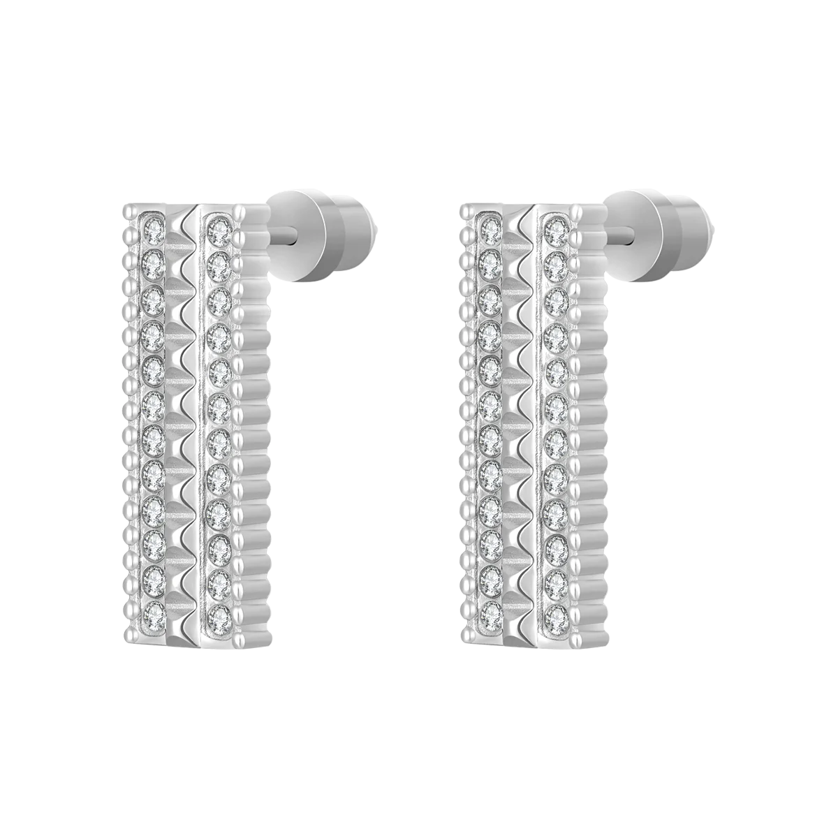 نورة / أقراط باللون الفضي