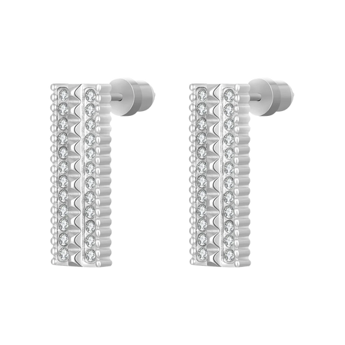 نورة / أقراط باللون الفضي