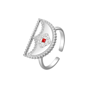 شناف / خاتم باللون الفضي