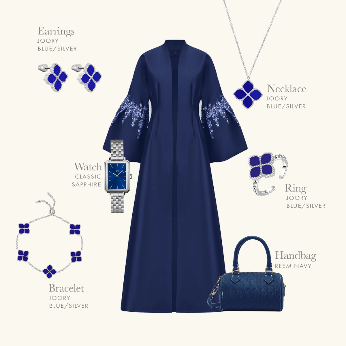 جوري / عُقد اللؤلؤ باللون الفضي