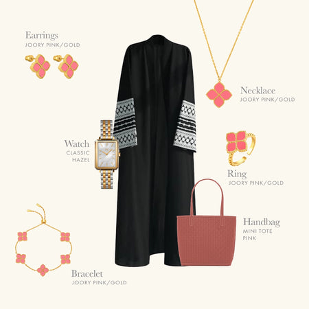 جوري / خاتم العقيق الوردي باللون الذهبي