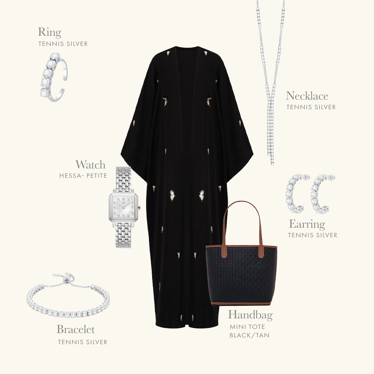 تنس / سوار باللون الفضي