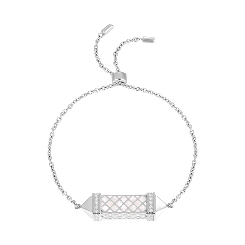 تاسل / اسوارة اللؤلؤ باللون الفضي