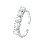 تنس / خاتم باللون الفضي