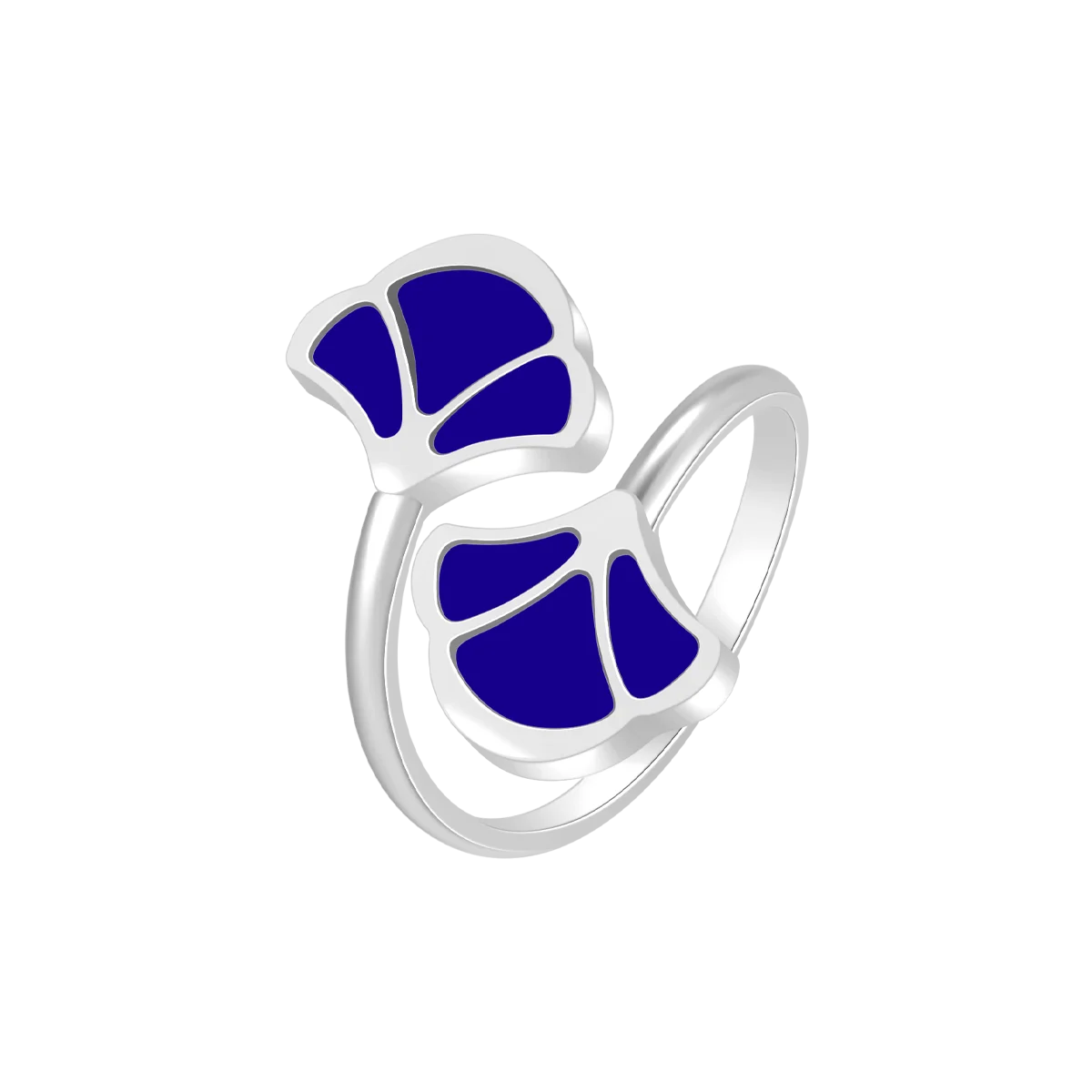 توليب / خاتم أزرق و فضي