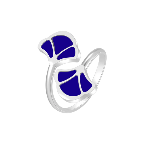 توليب / خاتم أزرق و فضي