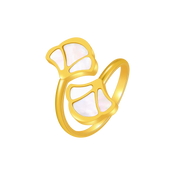 توليب / خاتم اللؤلؤ باللون الذهبي