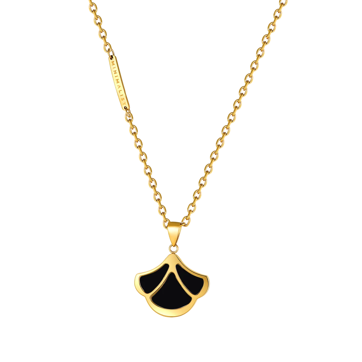 توليب / طقم الحجر الأسود باللون الذهبي