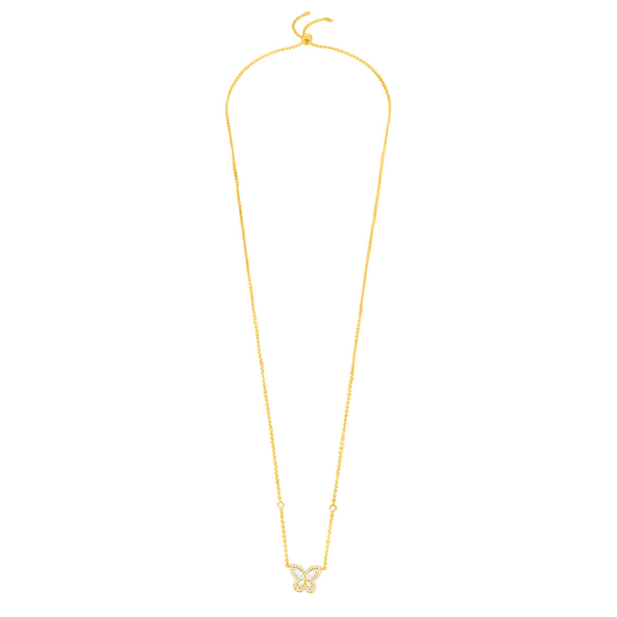 بترفلاي / قلادة اللون الذهب