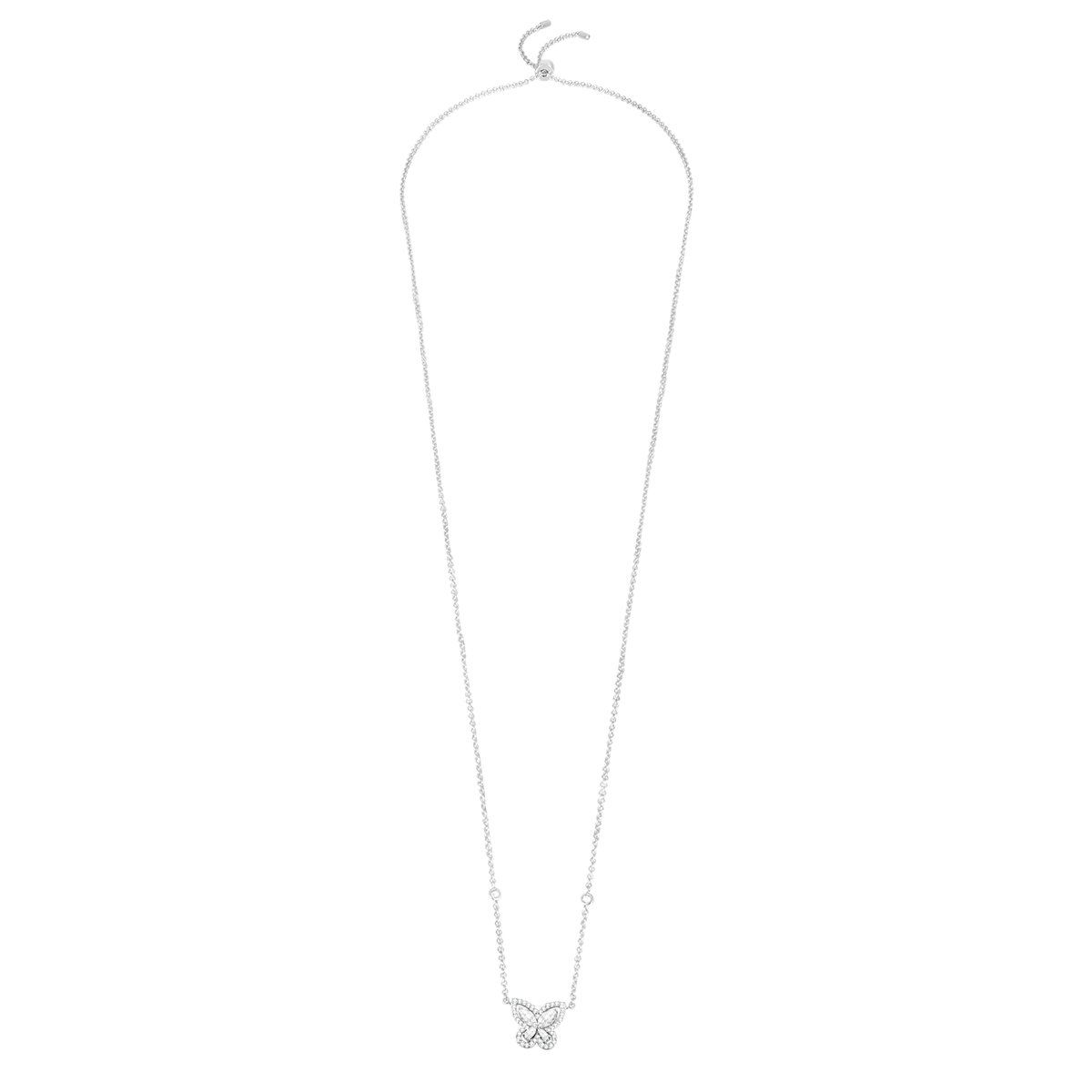 بترفلاي / قلادة باللون الفضي