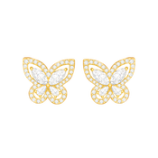 بترفلاي / أقراط اللون الذهبي