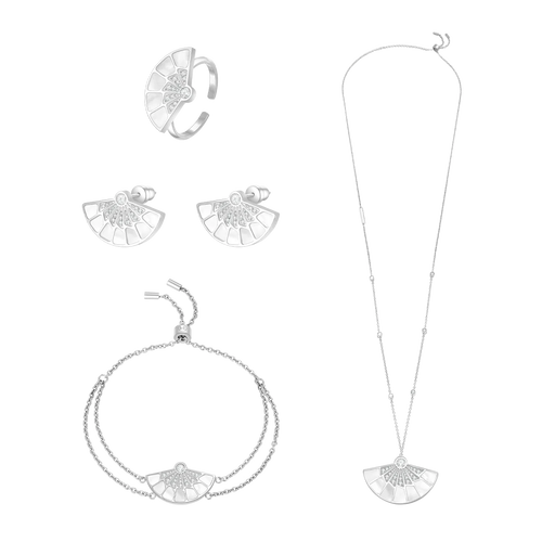 فان / طقم باللون الفضي